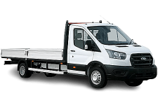Van Hire Dukinfield - White Ford Transit Dropside Van - Van hire Dukinfield